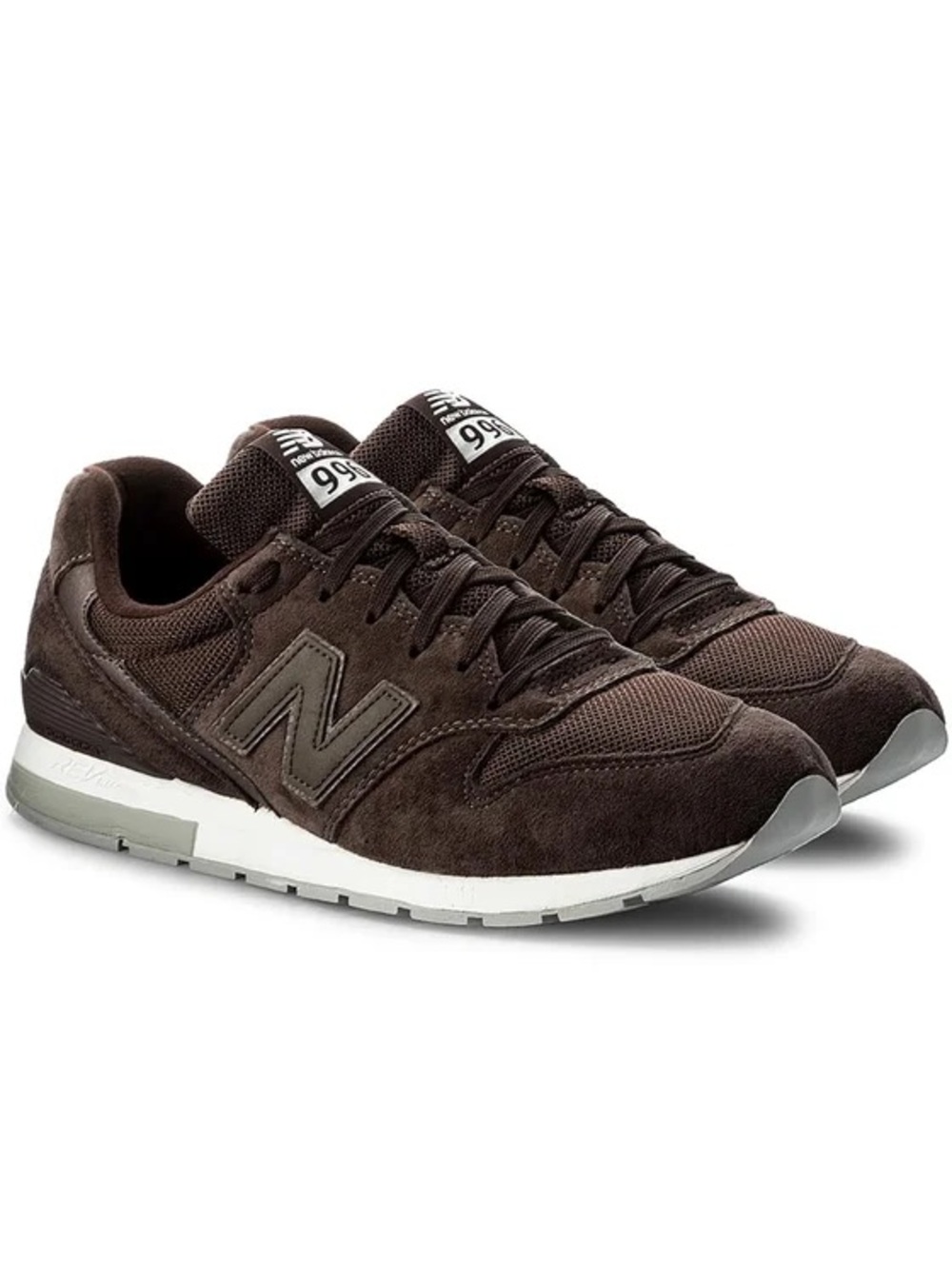 New Balance Men's 996 Suede Mesh Sneakers - Dark Brown